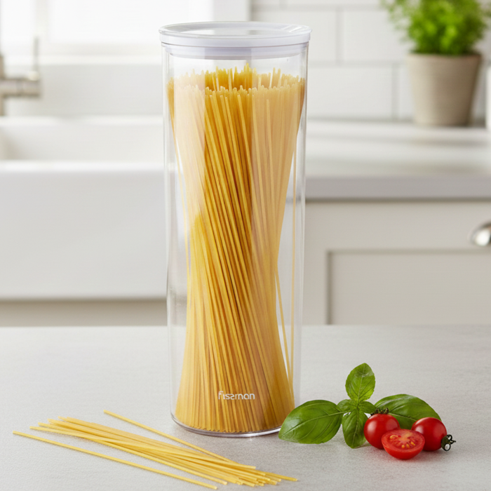 Round Food Storage Container – 1800ml/28cm (Durable Plastic, Airtight)