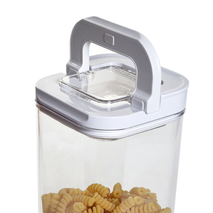 Square Flip-Lock Food Storage Container – 1.7LTR/21cm (Durable Plastic, Airtight)