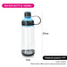 Water Bottle 1000ml - Plastic Bottle 1 Liter Blue - 32 oz Sports Bottle