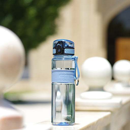 Water Bottle Plastic 620ml Blue