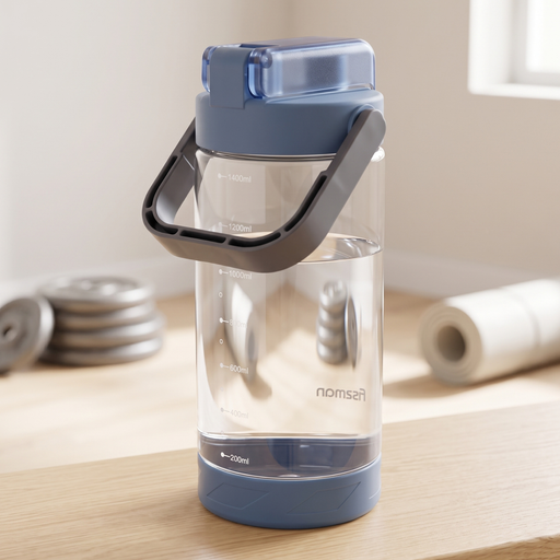 Water Bottle Plastic 1400ml Blue