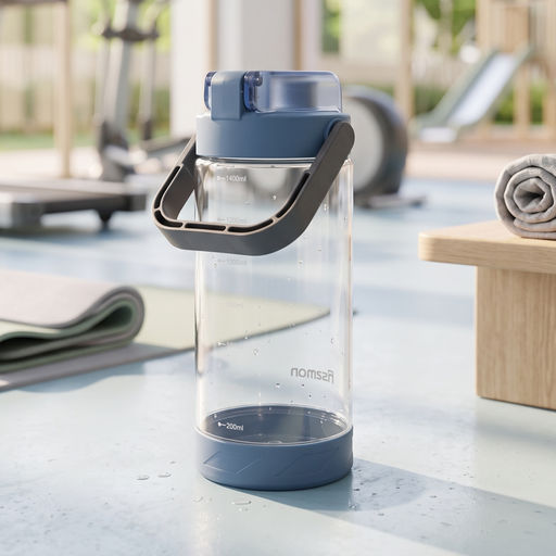 Water Bottle Plastic 1400ml Blue