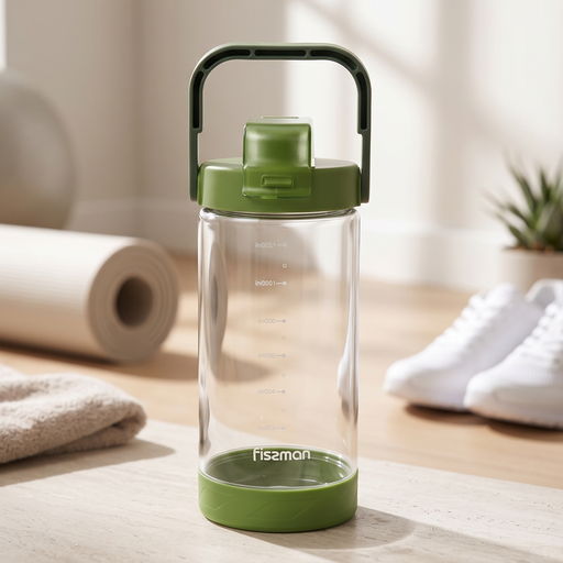 Water Bottle Plastic 1400ml Green