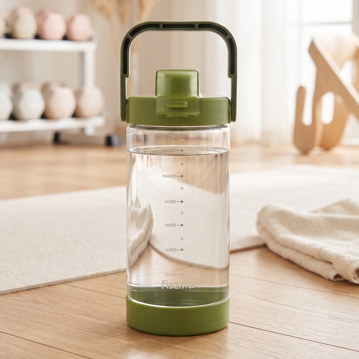 Water Bottle Plastic 1400ml Green