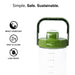 Water Bottle Plastic 1400ml Green