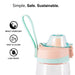 Water Bottle Plastic 500ml Pink