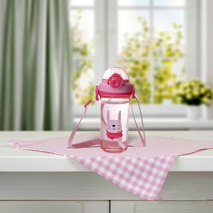 Water Bottle Plastic 460ml Pink