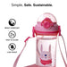 Water Bottle Plastic 460ml Pink