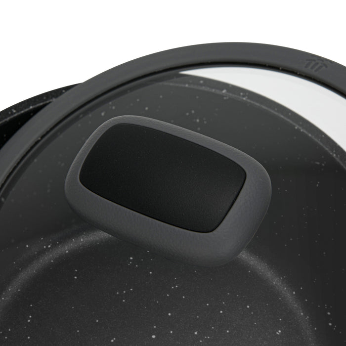 Saucepan Titanium Pro 16cm/1.4LTR With Glass Lid with Cast Aluminum and Non- Stick Coating