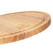 Round Cutting Board 25cm,  Wooden Cutting Board with Juice Groove Hevea Wood 1.5cm Thick