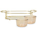 2-Piece Pristine Glass Bowl with Metal Stand 240ml/26x10.4x5.7cm