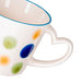 2-Piece Mug with Heart Handle Porcelain with Elegant And Minimalist Design 370ml