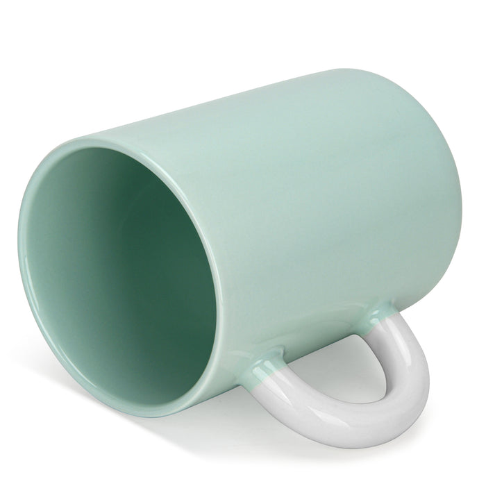 2-Piece Mugs 540ml  Green New Bone China