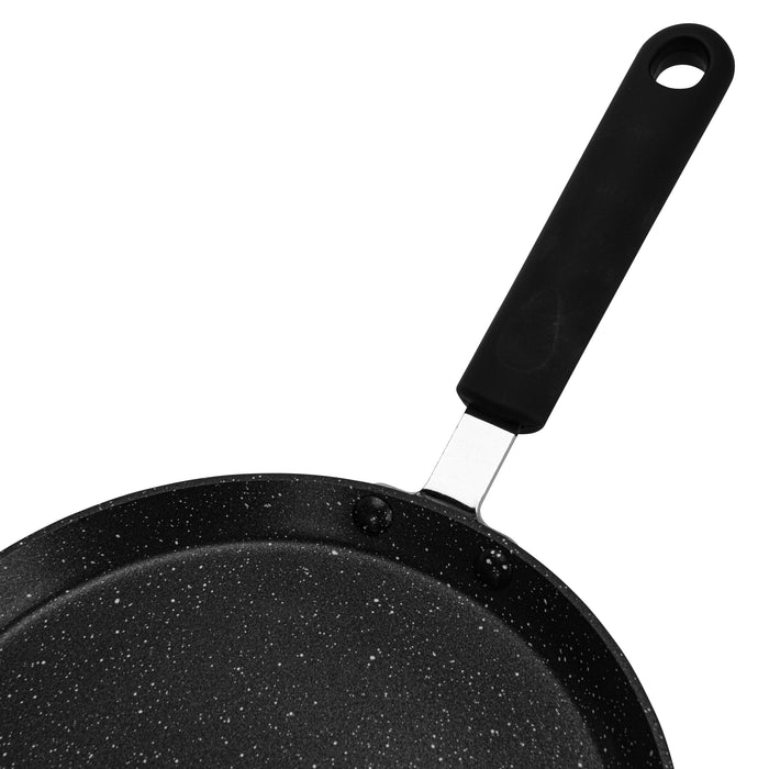 Crepe Pan Jet Black 24cm Aluminium With Non-Stick Coating