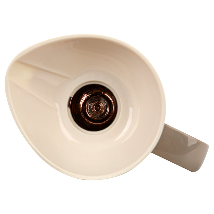 Vacuum Insulated Jug 1000mL, Insulated Flask, Modern Dallah, Plastic Body Case With  Glass Liner WHITE