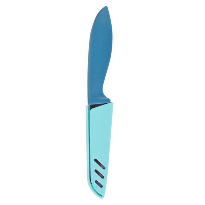 Utility Knife with Sheath 10cm Kitchen Knife Blue Green