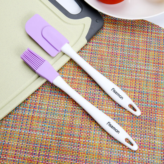 Brush And Spatula Set Purple 21cm