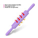 Rolling Pin Silicone Lightweight Purple 47x5x5cm