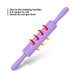 Rolling Pin Silicone Lightweight Purple 47x5x5cm