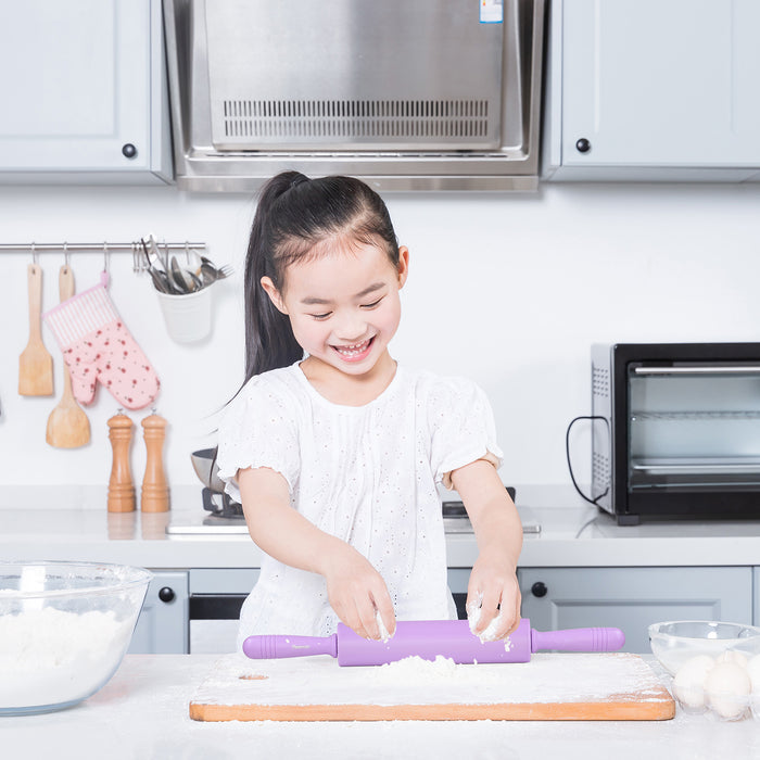 Rolling Pin Silicone Lightweight Purple 47x5x5cm