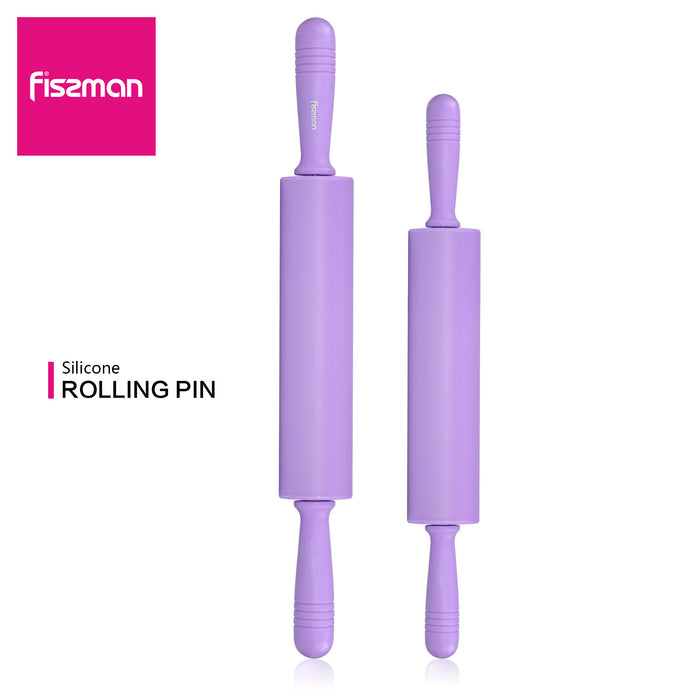 Rolling Pin Silicone Lightweight Purple 47x5x5cm