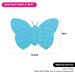 Butterfly Shaped Pot Holder with Magnet (Silicone) Blue