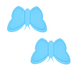 Butterfly Shaped Pot Holder with Magnet (Silicone) Blue