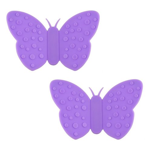 Butterfly Shaped Pot Holder with Magnet (Silicone) Violet