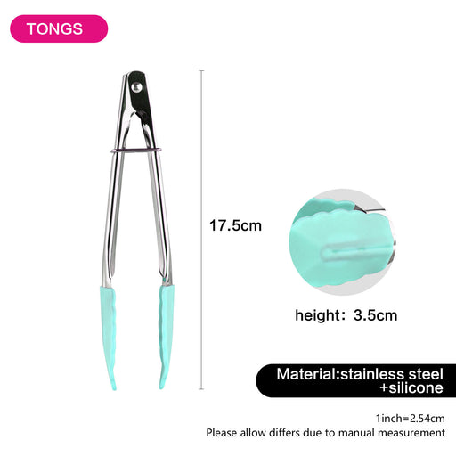 Mini Tongs 17cm Stainless Steel With Silicone