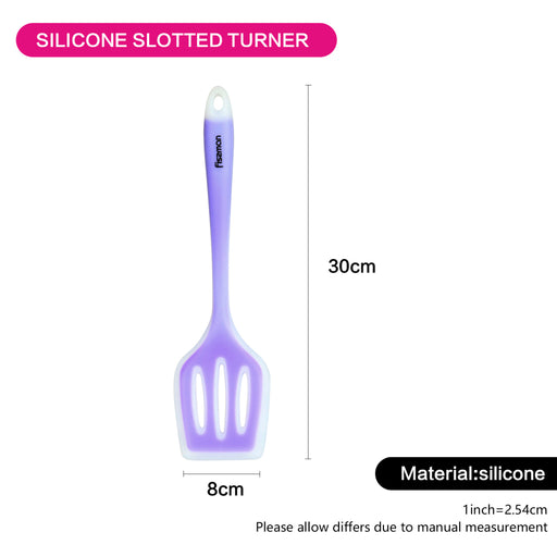 Silicone Slotted Spatula Purple 29cm, Slotted Turner Aquarelle Series