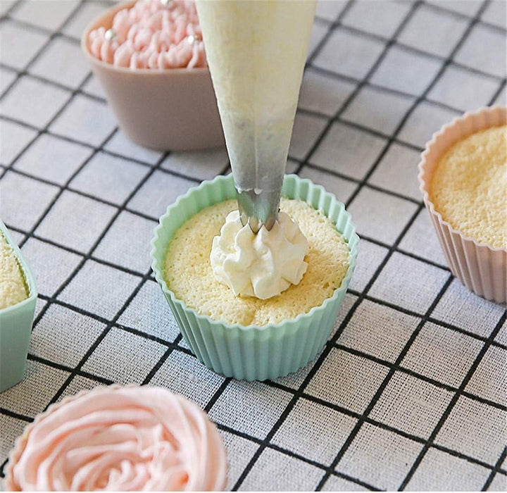 6-Piece Cupcake Molder, Silicone Cupcake Muffin Baking Cups