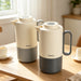 Vacuum Insulated Jug 1000mL, Insulated Flask, Modern Dallah, Plastic Body Case With  Glass Liner DARK GRAY