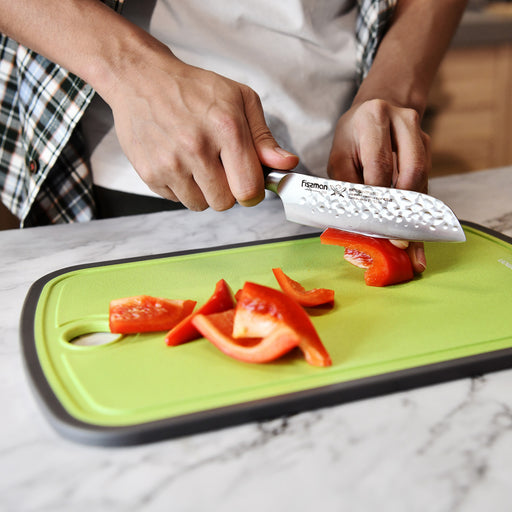 Cutting Board 35cm, Plastic Reversible with Juice Groove And Dishwasher Safe