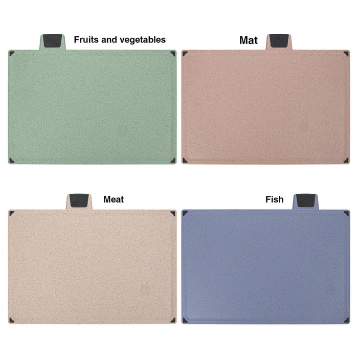 Fissman 4-Piece Cutting Board Set 30cm – Color-Coded with Unique Icons