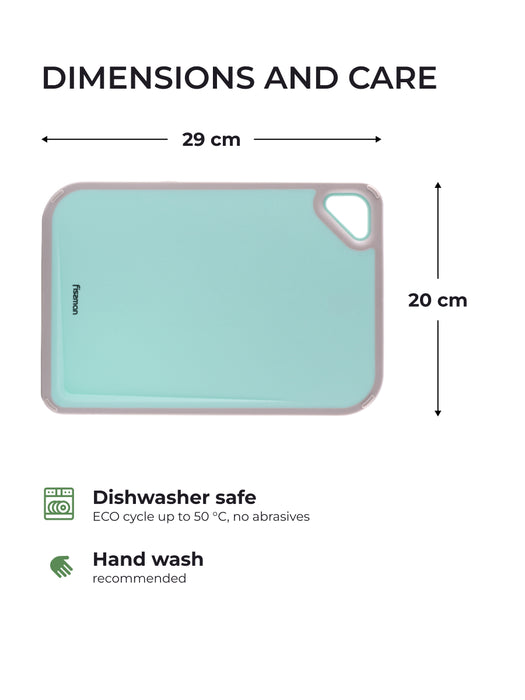 Cutting Board 29cm (Plastic + TPR) with Juice Groove