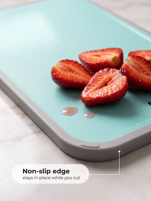 Cutting Board 29cm (Plastic + TPR) with Juice Groove