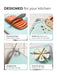 Cutting Board 29cm (Plastic + TPR) with Juice Groove