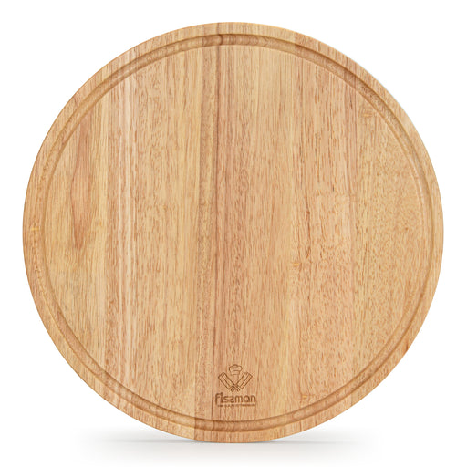 Cutting Board Round 35x35x1.5cm Rubber Wood
