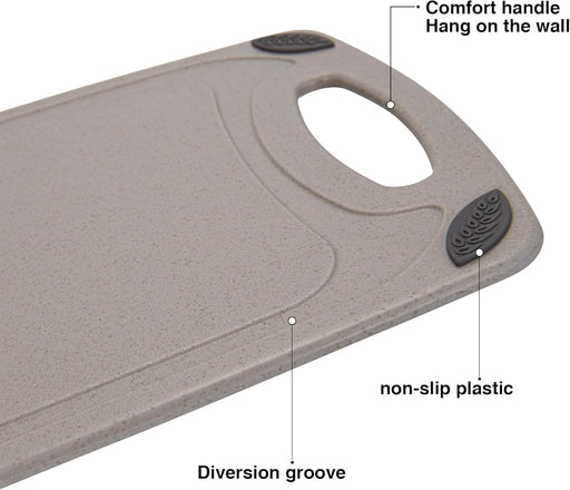 Cutting Board 40cm with Juice Groove And Non Slip Bottom Plastic