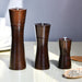 Salt and Pepper Mill 21x6cm Flat Top Rook Shape Dark Brown Wooden Style