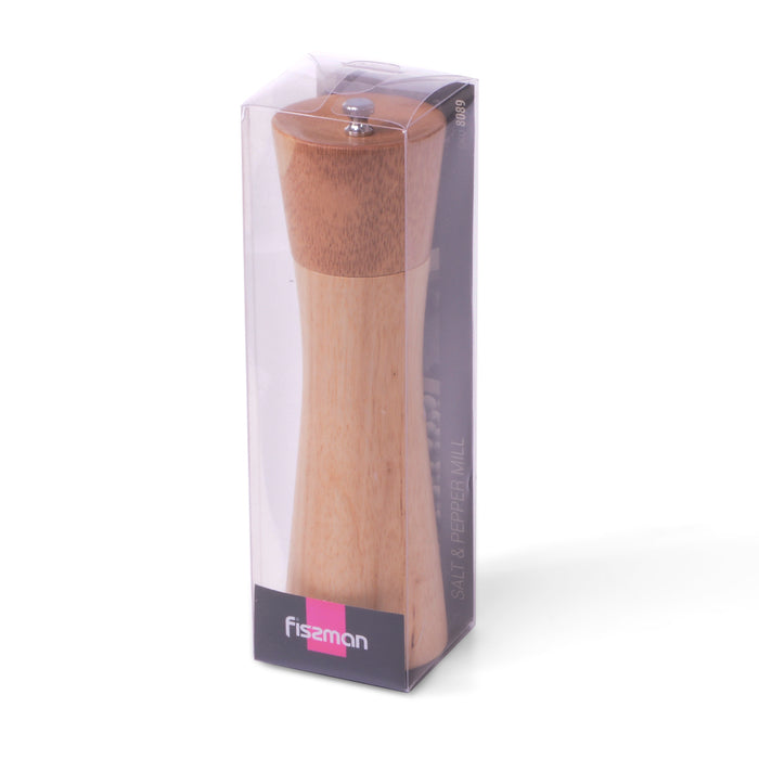 Rook shape Salt & Pepper Mill 21x6 cm (Rubber Wood Body with Ceramic Grinder)