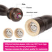 Wooden Pepper Mil Rook Design 35cm with Zinc Alloy Grinding Mechanism