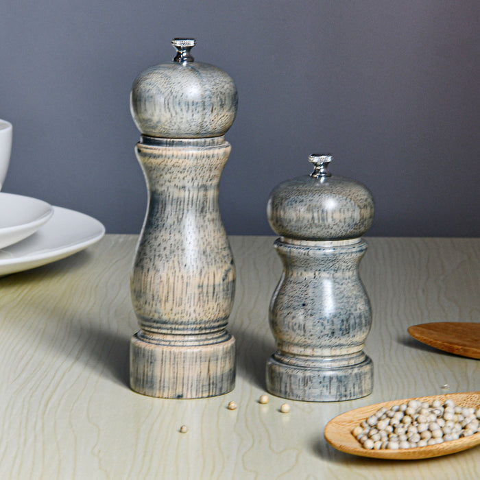 Salt And  Pepper Mill 16.5x5cm (Rubber Wood Body With Ceramic Grinder)