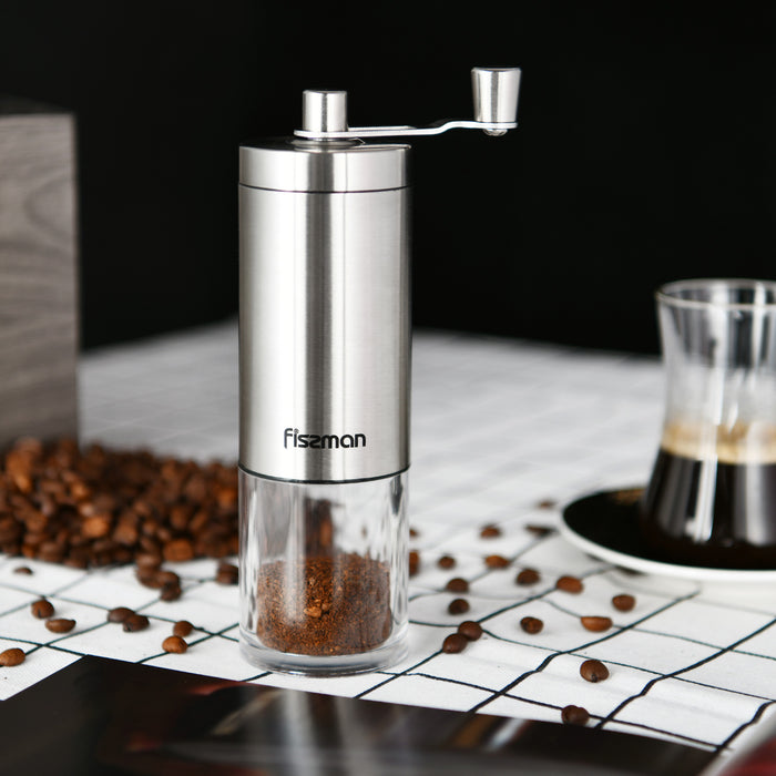 Manual Coffee Grinder 18cm (Stainless Steel Shell With Ceramic Grinder)