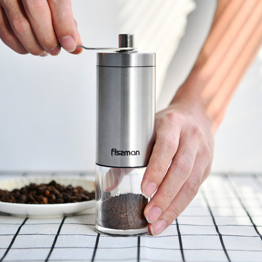 Manual Coffee Grinder 18cm (Stainless Steel Shell With Ceramic Grinder)