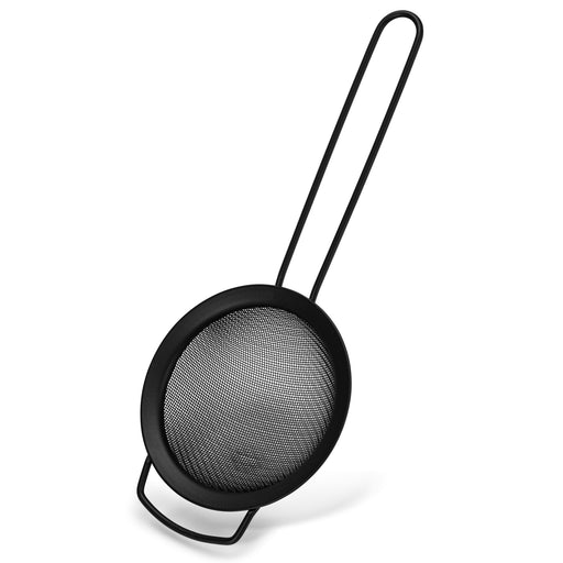 Strainer 10.5cm With Handle Steel Black