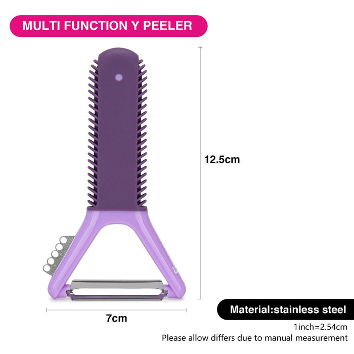 Multi function Y-shaped Fruit. Vegetables Peeler Violet