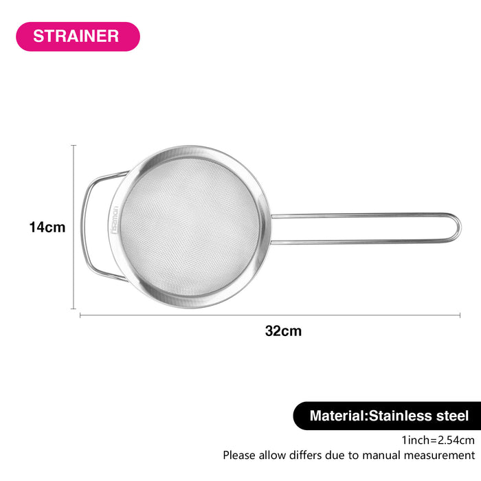 Steel Strainer  with Handle 16cm