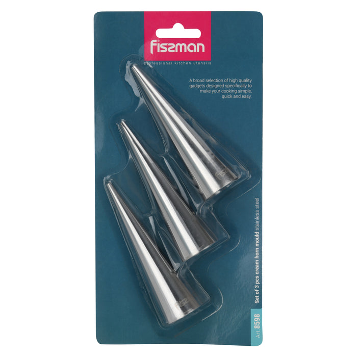 3-Piece  Cream Nozzle Tip (Stainless Steel)