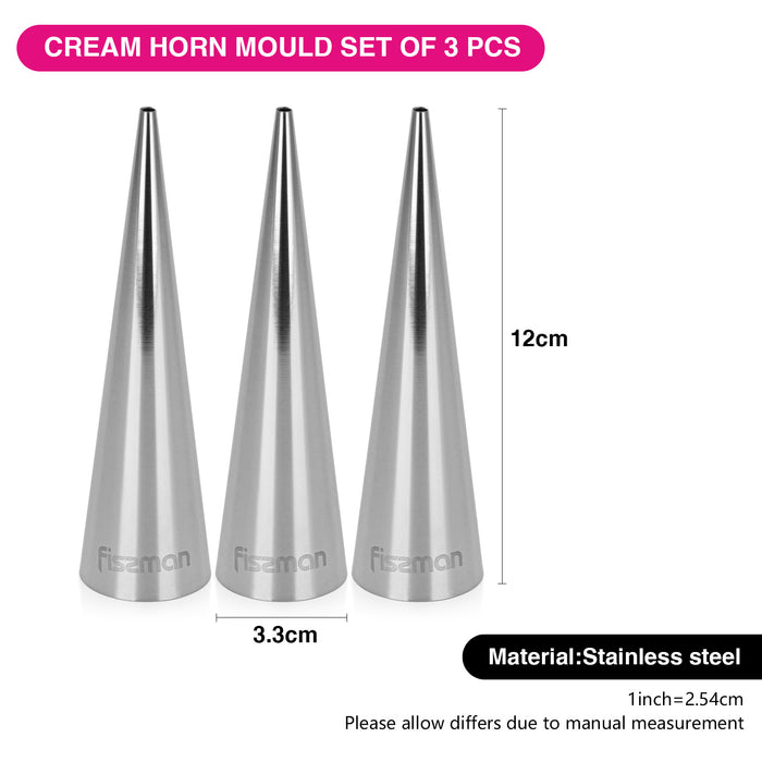 3-Piece  Cream Nozzle Tip (Stainless Steel)